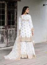 Haseens Official | 3 Piece Embroidered Straight cut kurta- Safa-e-Zar | Ready To Wear - Image 3