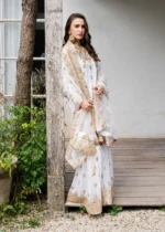 Haseens Official | 3 Piece Embroidered Straight cut kurta- Safa-e-Zar | Ready To Wear - Image 5