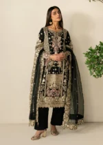 Haseens Official | 3 Piece Embroidered Straight cut kurta - Ayma | Ready To Wear - Image 3
