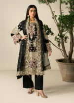 Haseens Official | 3 Piece Embroidered Straight cut kurta - Ayma | Ready To Wear - Image 4