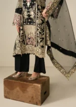 Haseens Official | 3 Piece Embroidered Straight cut kurta - Ayma | Ready To Wear - Image 6