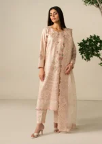 Haseens Official | 3 Piece Embroidered Straight cut kurta - Retai | Ready To Wear - Image 4