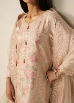 Haseens Official | 3 Piece Embroidered Straight cut kurta - Retai | Ready To Wear - Image 5