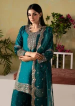 Haseens Official | 3 Piece Embroidered Straight cut kurta - Amaira | Ready To Wear - Image 2