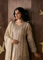 Haseens Official | 3 Piece Embroidered Short frock - Nofa | Ready To Wear - Image 3