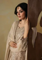 Haseens Official | 3 Piece Embroidered Short frock - Nofa | Ready To Wear - Image 2