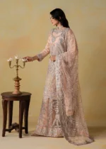 Haseens Official | 3 Piece Embroidered Flared gharara- Mirab | Ready To Wear - Image 5