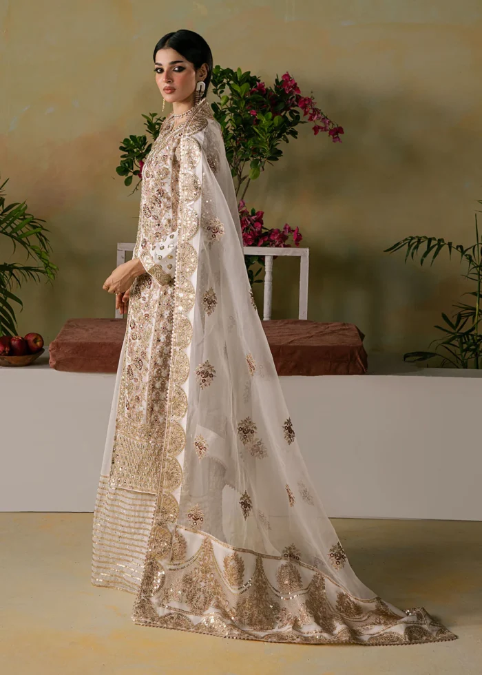 Haseens Official | 3 Piece Embroidered Plazzo - Nour | Ready To Wear - Image 2
