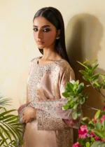 Haseens Official | 3 Piece Embroidered Straight kurta - Unaisa | Ready To Wear - Image 4