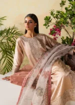 Haseens Official | 3 Piece Embroidered Straight kurta - Unaisa | Ready To Wear - Image 6