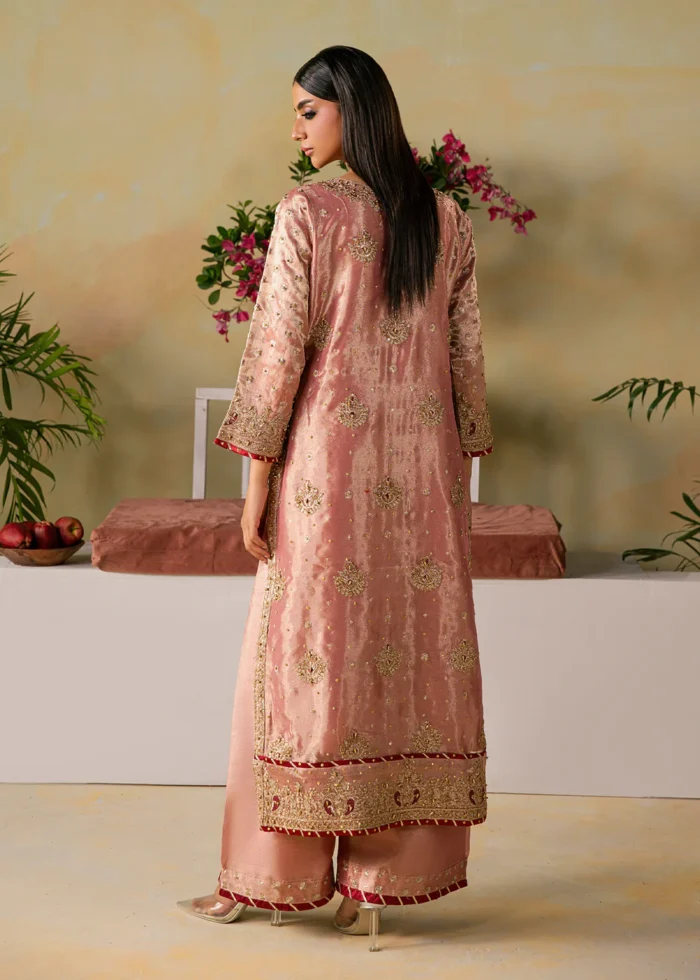 Haseens Official | 3 Piece Embroidered Straight kurta - Isra | Ready To Wear - Image 2