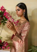 Haseens Official | 3 Piece Embroidered Straight kurta - Isra | Ready To Wear - Image 3