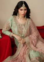 Haseens Official | 3 Piece Embroidered Straight kurta - Mahroza | Ready To Wear - Image 6