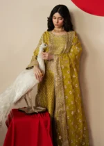 Haseens Official | 3 Piece Embroidered Straight kurta -  Zarqam| Ready To Wear - Image 2