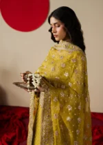 Haseens Official | 3 Piece Embroidered Straight kurta -  Zarqam| Ready To Wear - Image 4