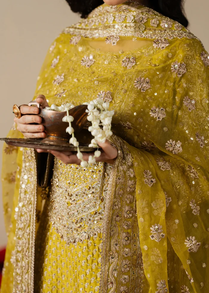 Haseens Official | 3 Piece Embroidered Straight kurta -  Zarqam| Ready To Wear - Image 6