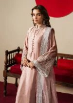 Haseens Official | 3 Piece Embroidered Straight kurta -  Mehzar | Ready To Wear - Image 4