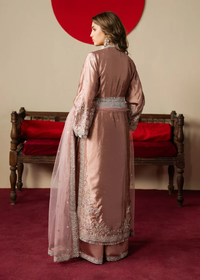 Haseens Official | 3 Piece Embroidered Straight kurta -  Mehzar | Ready To Wear - Image 5