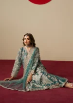 Haseens Official | 3 Piece Embroidered Straight kurta -  Aroha | Ready To Wear - Image 4