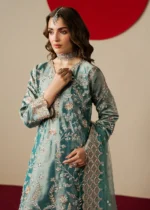 Haseens Official | 3 Piece Embroidered Straight kurta -  Aroha | Ready To Wear - Image 7