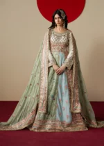 Haseens Official | 3 Piece Embroidered Flared maxi  - Shahzadi| Ready To Wear - Image 2
