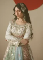 Haseens Official | 3 Piece Embroidered Flared maxi  - Shahzadi| Ready To Wear - Image 3