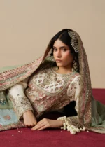 Haseens Official | 3 Piece Embroidered Flared maxi  - Shahzadi| Ready To Wear - Image 4
