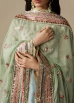 Haseens Official | 3 Piece Embroidered Flared maxi  - Shahzadi| Ready To Wear - Image 5