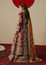 Haseens Official | 3 Piece Embroidered Anarkali maxi  - Naazish  | Ready To Wear - Image 3