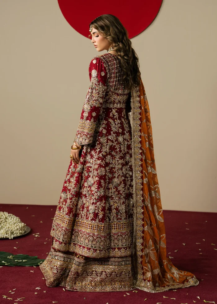 Haseens Official | 3 Piece Embroidered Anarkali maxi  - Naazish  | Ready To Wear - Image 3