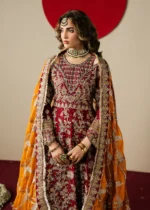 Haseens Official | 3 Piece Embroidered Anarkali maxi  - Naazish  | Ready To Wear - Image 7