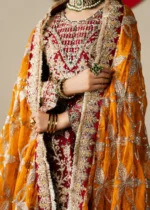 Haseens Official | 3 Piece Embroidered Anarkali maxi  - Naazish  | Ready To Wear - Image 9