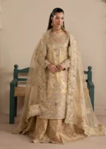 Haseens Official | 3 Piece Embroidered Straight kurta - Mahin  | Ready To Wear - Image 3