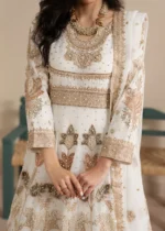 Haseens Official | 3 Piece Embroidered Flared maxi - Nooristaan | Ready To Wear - Image 5
