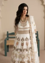 Haseens Official | 3 Piece Embroidered Flared maxi - Nooristaan | Ready To Wear - Image 2