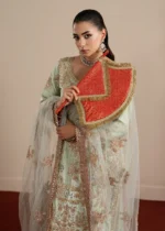 Haseens Official | 3 Piece Embroidered Straight cut kurta- Faha | Ready To Wear - Image 6