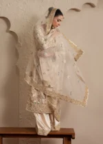 Haseens Official | 3 Piece Embroidered 	Straight kurta - Pariha | Ready To Wear - Image 7