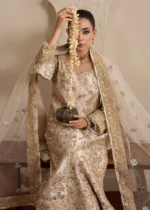 Haseens Official | 3 Piece Embroidered 	Straight kurta - Pariha | Ready To Wear - Image 4