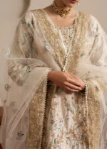 Haseens Official | 3 Piece Embroidered 	Straight kurta - Pariha | Ready To Wear - Image 3
