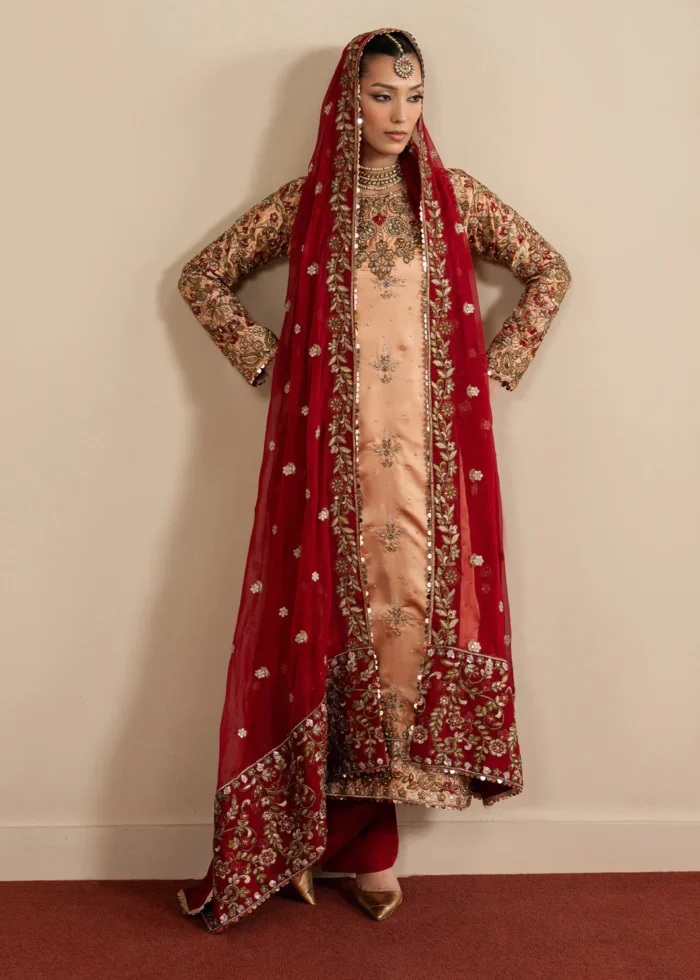Haseens Official | 3 Piece Embroidered 	Straight kurta - Shaan | Ready To Wear - Image 2