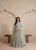 Haseens Official | 3 Piece Embroidered 	Flared lehenga - Nada | Ready To Wear - Image 5