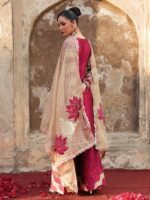 Ally's Official | 3 Piece Luxury raw silk shirt embroidered  |AL-4259 Rut | Ready To Wear - Image 2