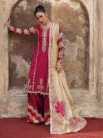 Ally's Official | 3 Piece Luxury raw silk shirt embroidered  |AL-4259 Rut | Ready To Wear - Image 5