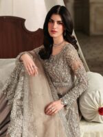Ally's Official | 3 Piece Luxury Organza peplum embroidered  |AL-4265 Mayal | Ready To Wear - Image 5