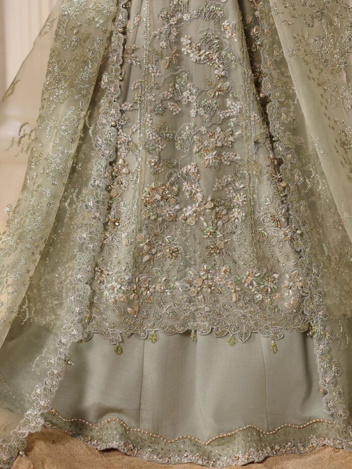 Ally's Official | 3 Piece Luxury Organza maxi Embroidered    | AR-155 ISVIL | Ready To Wear - Image 2