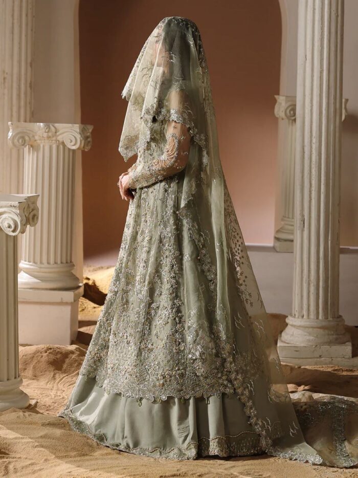 Ally's Official | 3 Piece Luxury Organza maxi Embroidered    | AR-155 ISVIL | Ready To Wear - Image 5