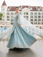 Ally's Official | 3 Piece Luxury organza Embroidered Suit | ARIA| Ready To Wear - Image 2