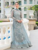 Ally's Official | 3 Piece Luxury organza Embroidered Suit | ARIA| Ready To Wear - Image 3
