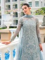 Ally's Official | 3 Piece Luxury organza Embroidered Suit | ARIA| Ready To Wear - Image 4