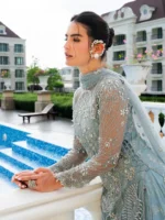 Ally's Official | 3 Piece Luxury organza Embroidered Suit | ARIA| Ready To Wear - Image 6